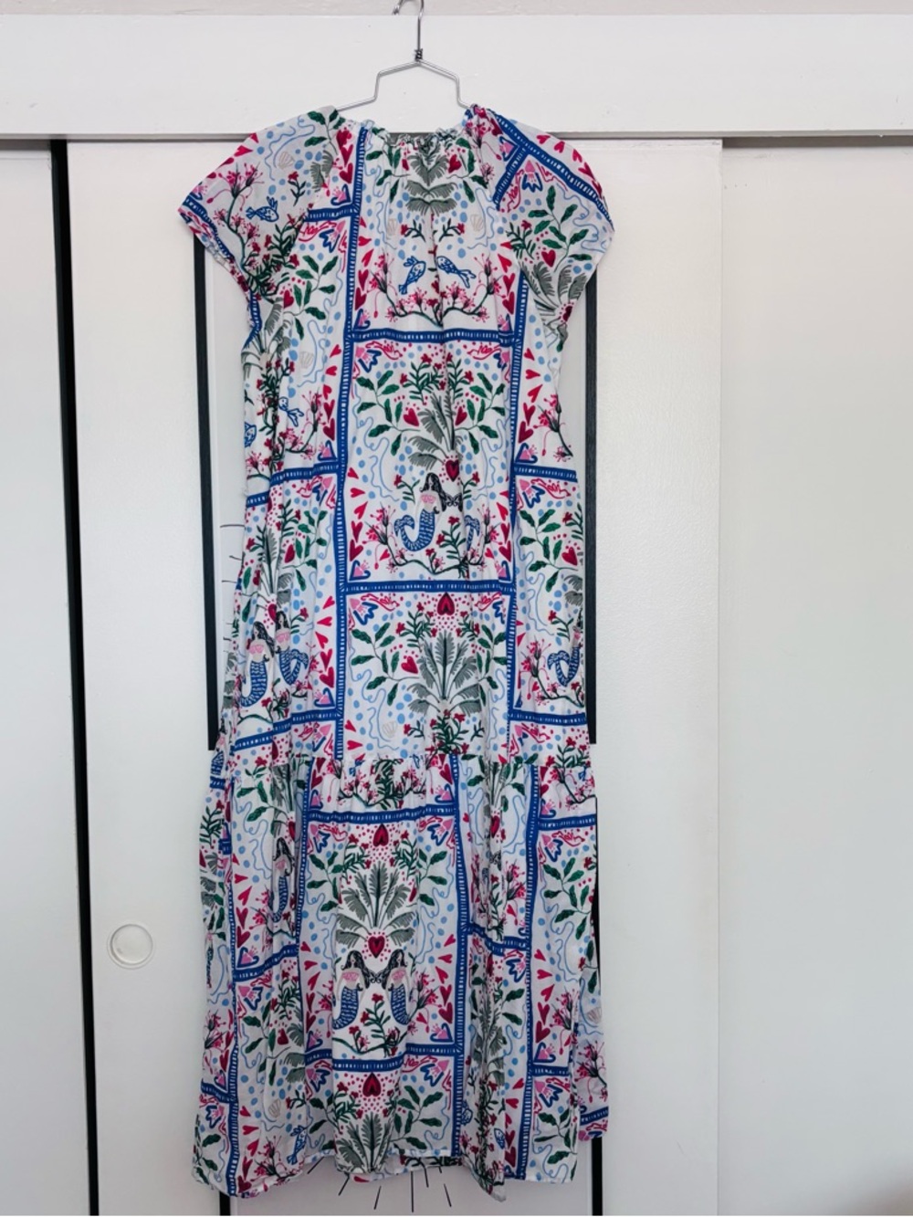 LOFT Floral Patchwork Midi Dress - Picture 2 of 5
